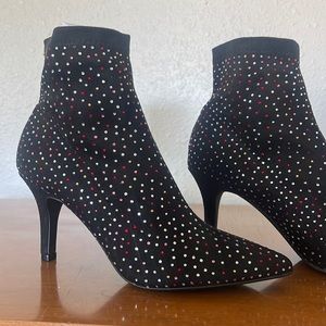 INC embellished booties